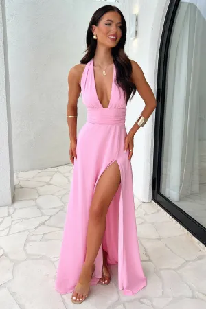 Elenor Maxi Dress - Pink The versatile design of this maxi dress makes it perfect for a variety of occasions