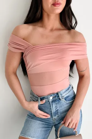 Everyday Versatile Heartfelt Moments Asymmetric Bodysuit (Mauve)