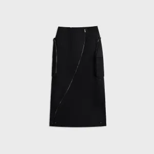 Matching Belt Elevated Casual Jordan x T??la Skirt - Black