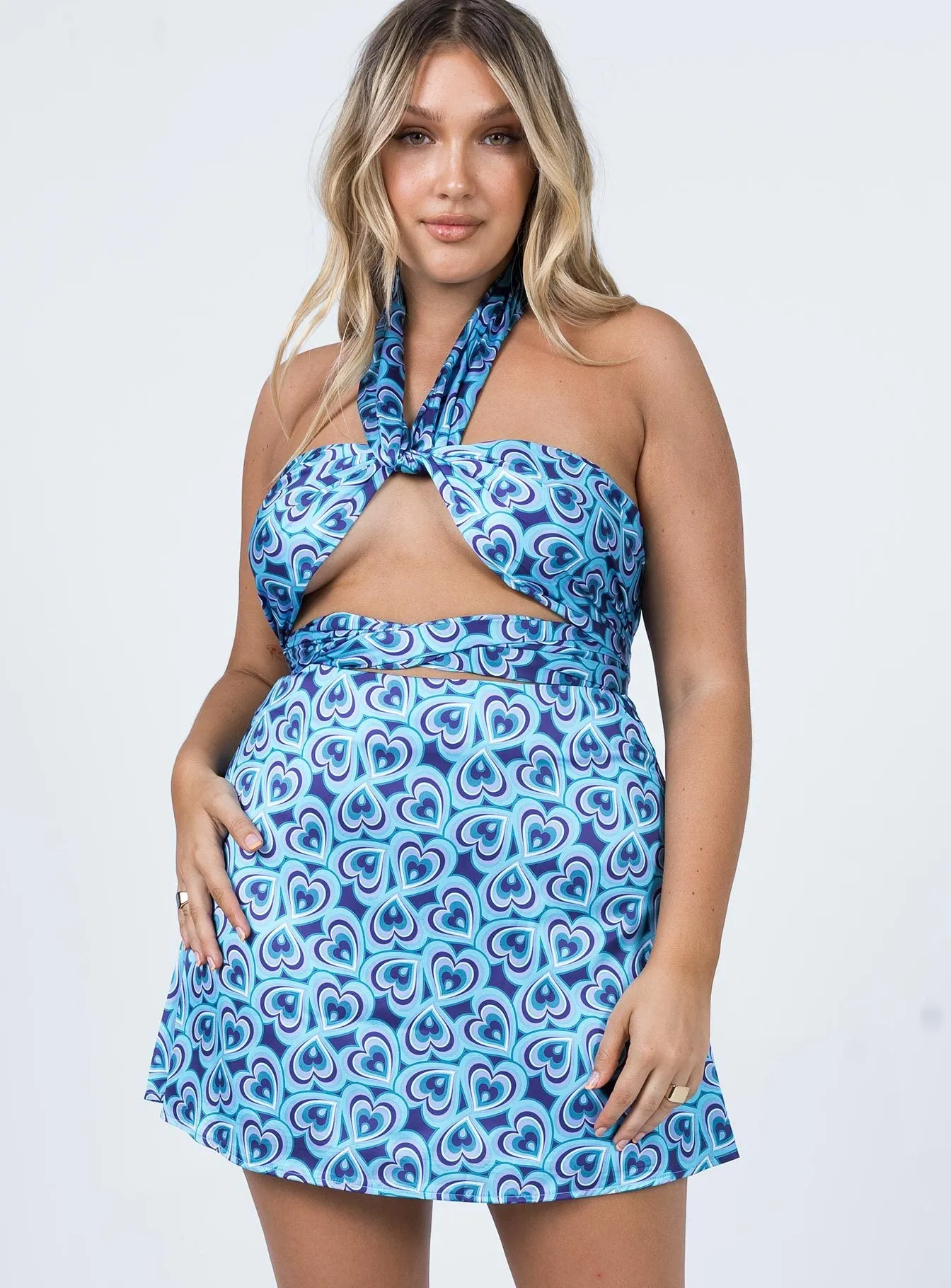 Cruise Attire Dancing in the Dark Mini Skirt Blue