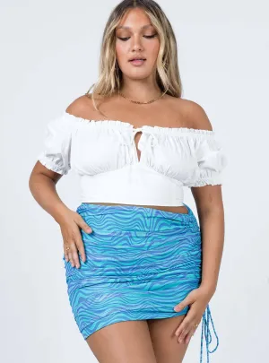 Timeless Piece personalized option Cinzia Mini Skirt Blue