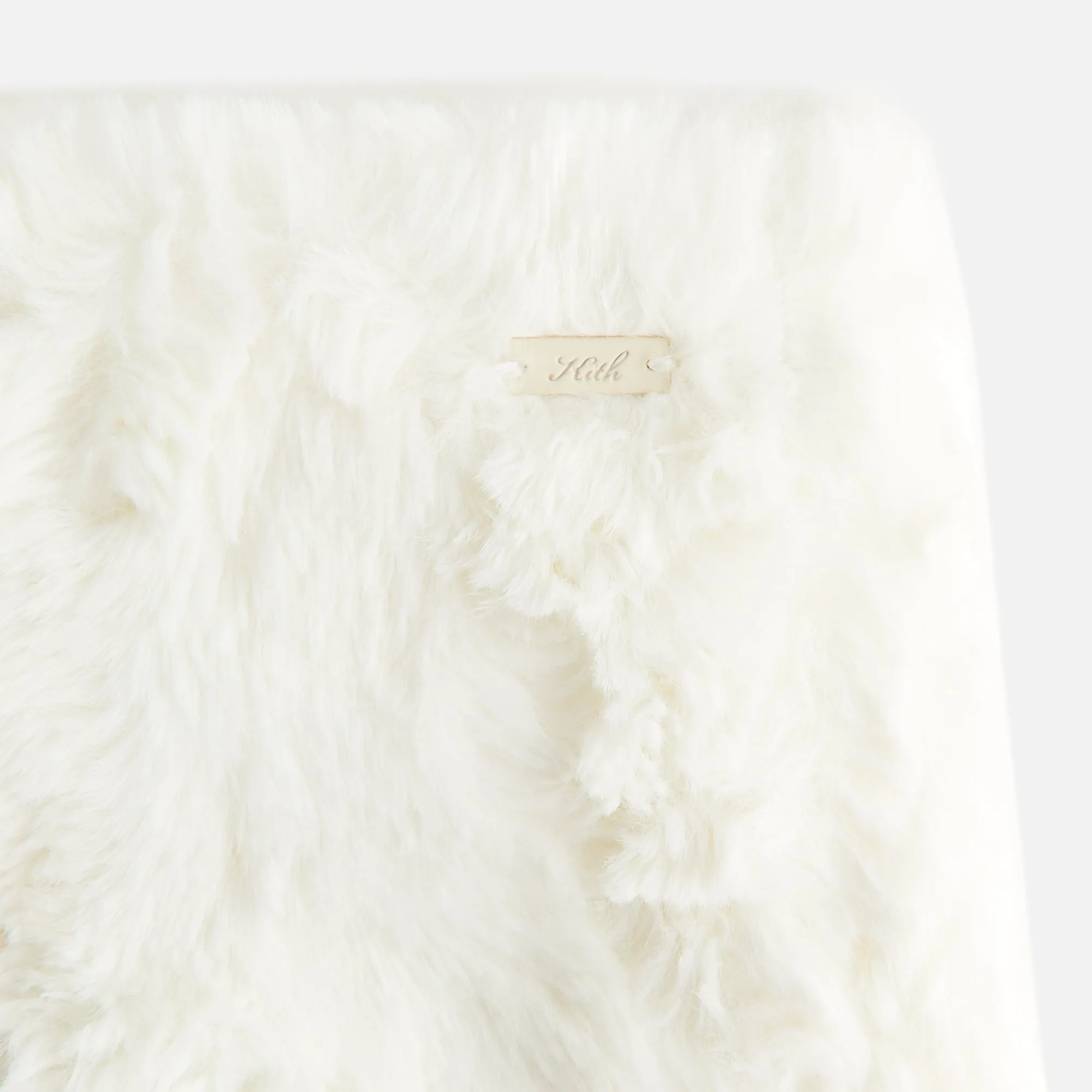Versatile Wear Kith Women Ashtyn Cowlick Fur Mini Skirt - Sandrift