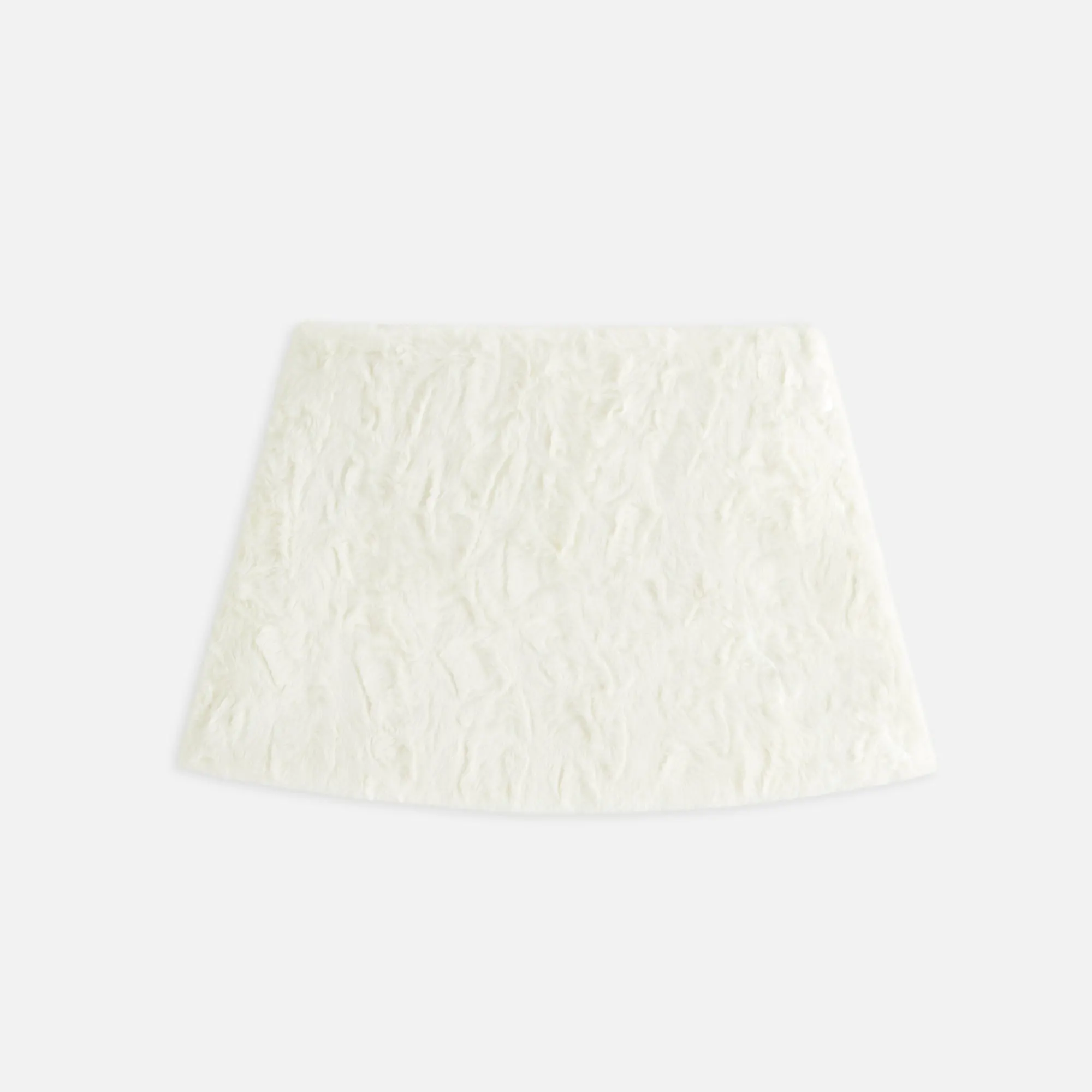 Refined Sophistication Kith Women Ashtyn Cowlick Fur Mini Skirt - Sandrift