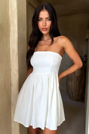Pop Warm Cornell Mini Dress - White