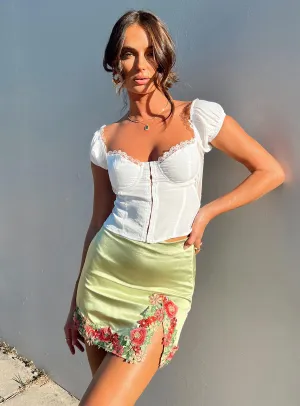 All Day Fit Convertible Style Kenzie Mini Skirt Green