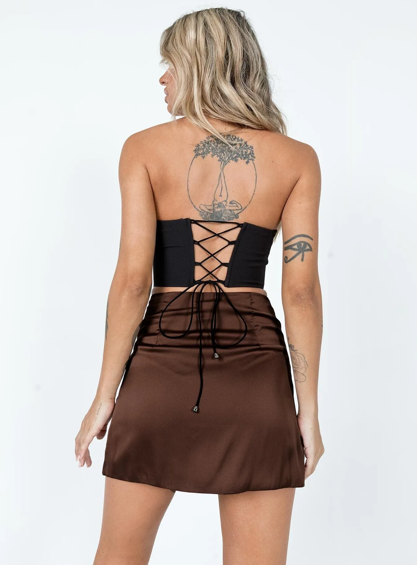 The Smith Mini Skirt Brown Blogger Favorite
