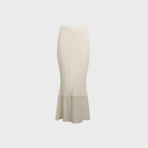 Buci Equinox Skirt - Ivory Weighted Hem Handmade Quality