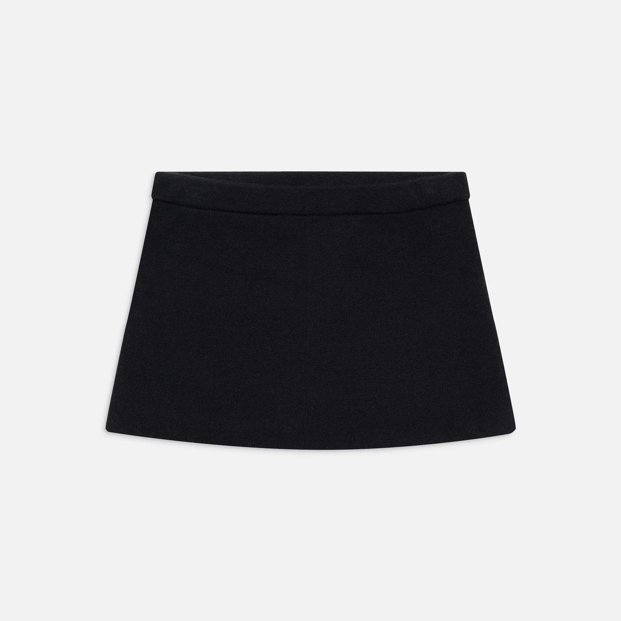 Double Layer Frankies Bikinis Marialla Cloud Knit Skort - Black
