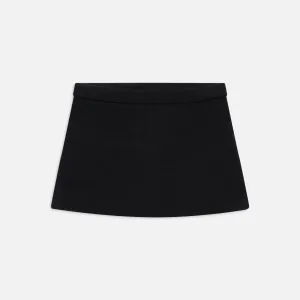 Double Layer Frankies Bikinis Marialla Cloud Knit Skort - Black