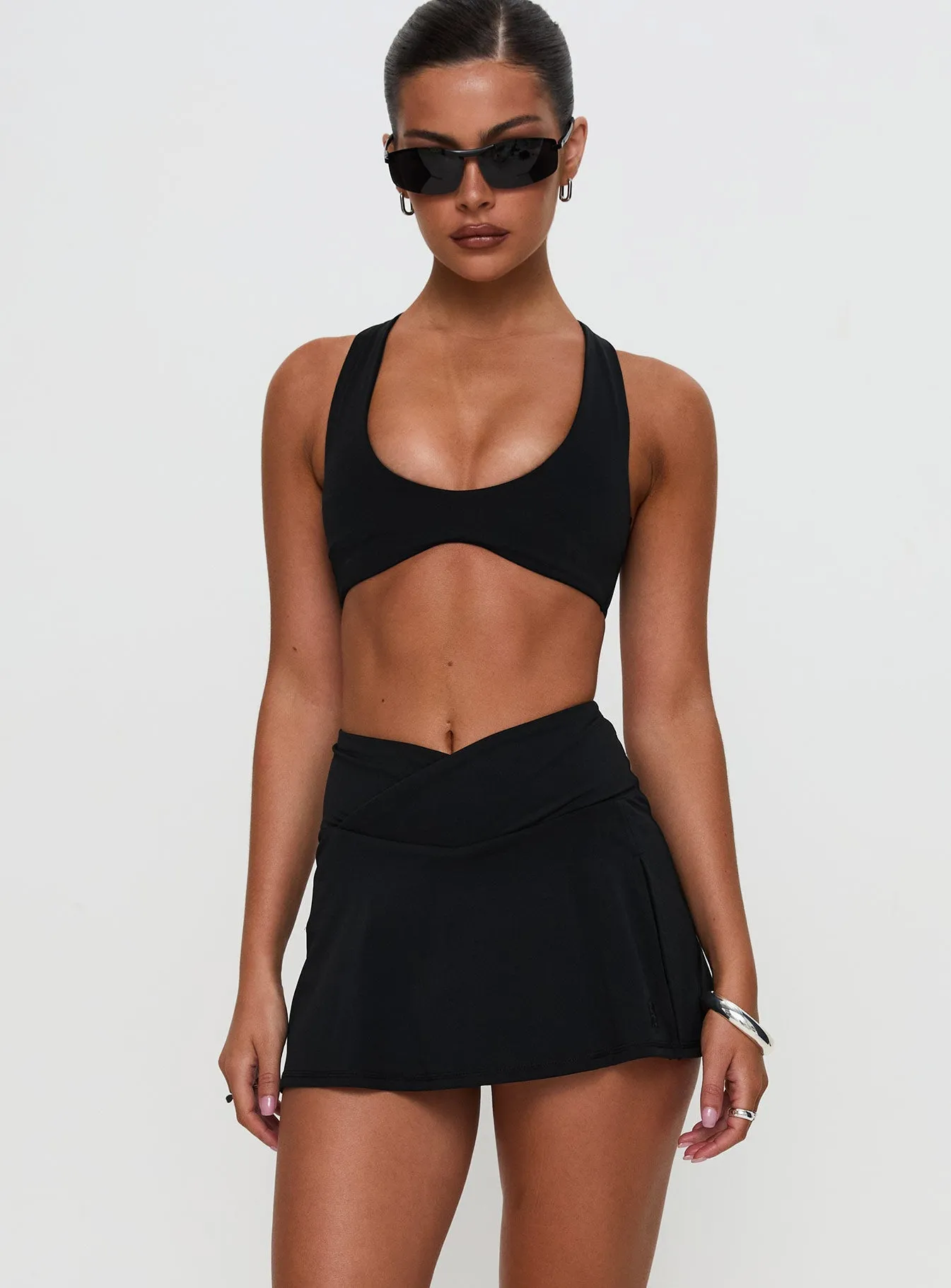 Clean Lines With Purpose Active Skort Black