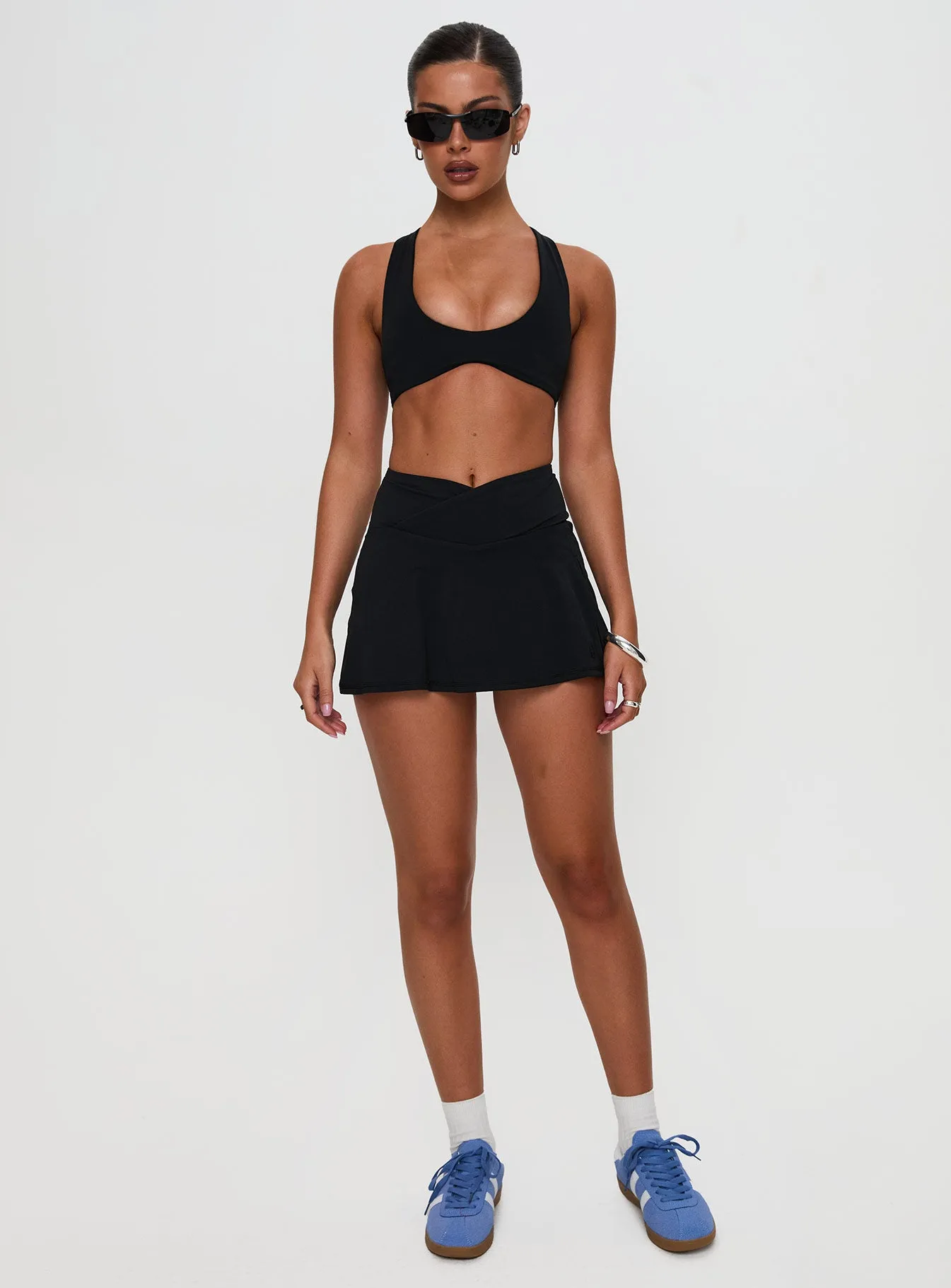 With Purpose Active Skort Black Chic Fit Pure Vibes