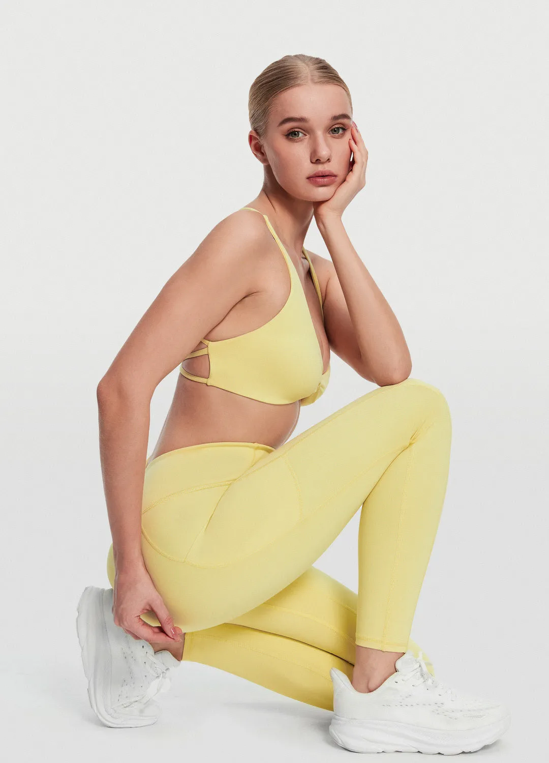 Side Pocket Leggings Breathable Feel