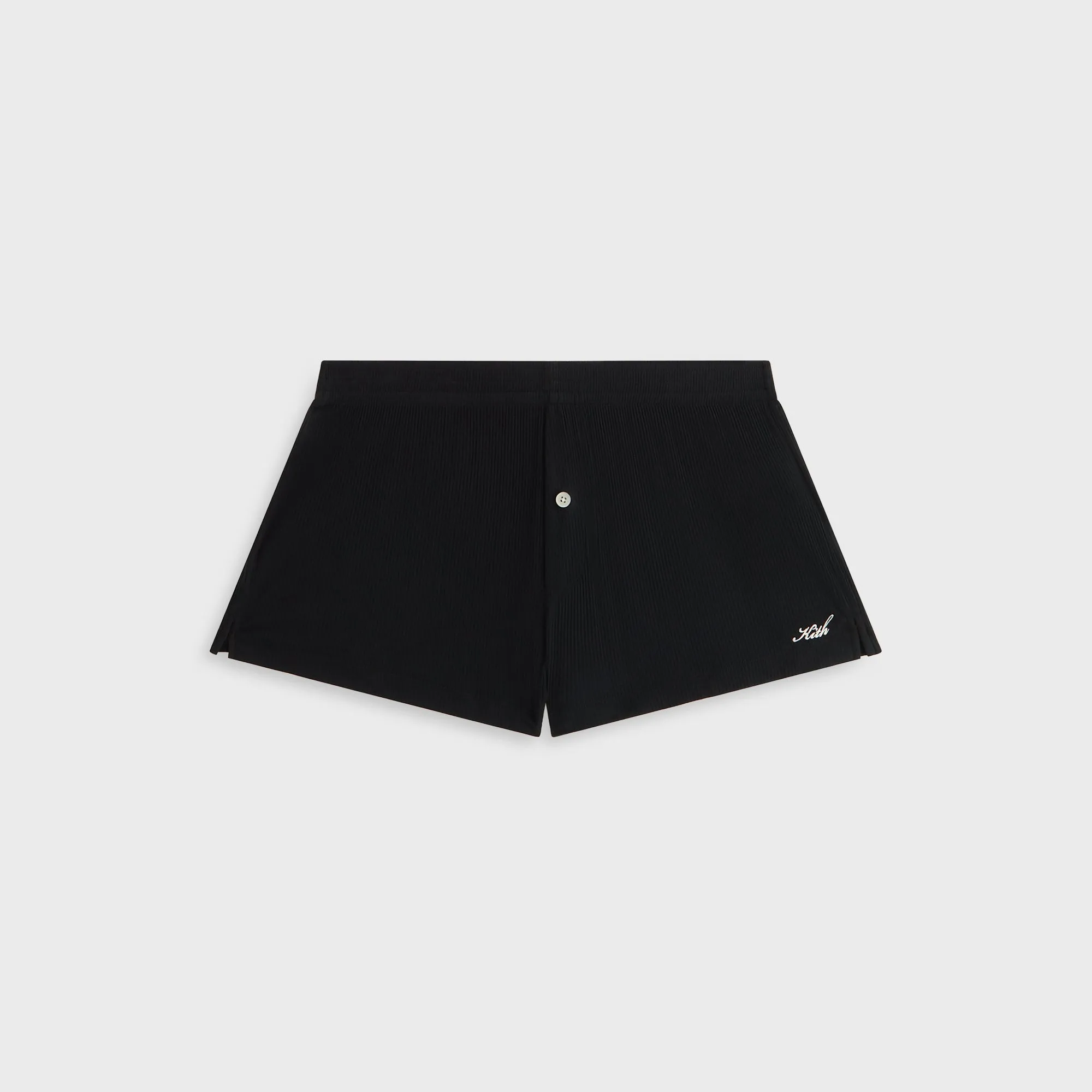 Adjustable Waist Kith Women Modal Rib Nilah Shorty - Black