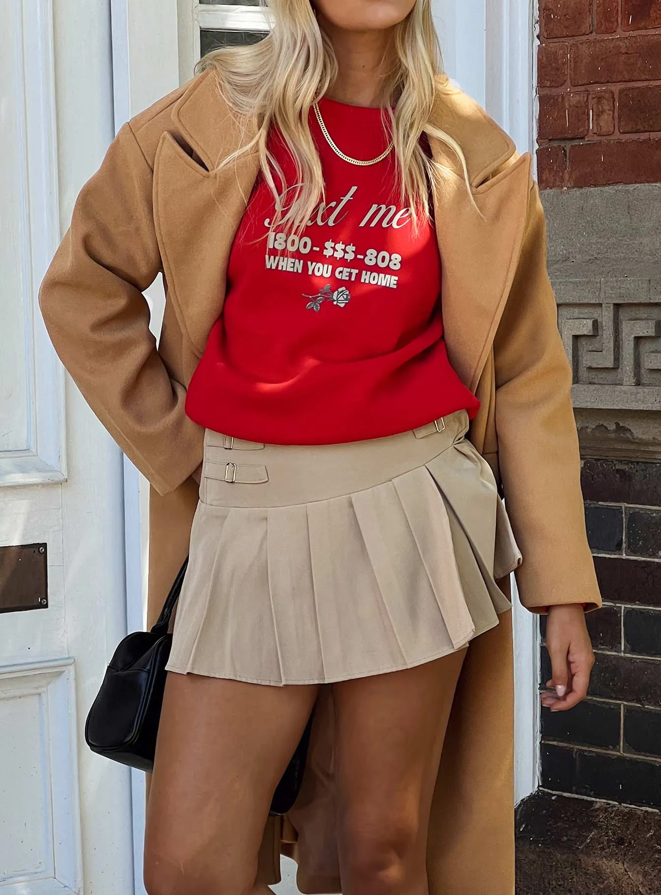 Must Have Feature UV Protection Cartwright Mini Skirt Beige