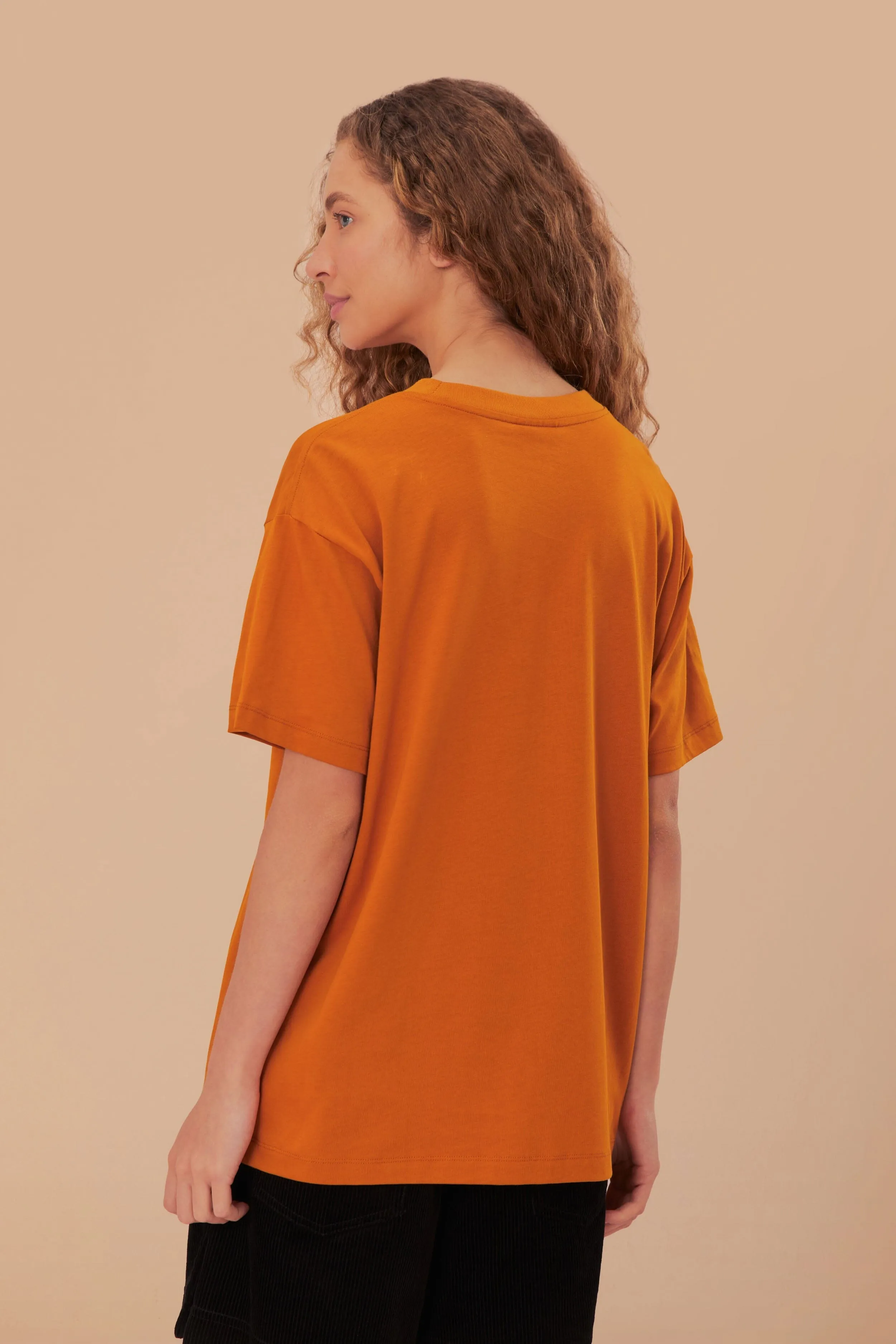 Brown Farm Rio Toucan Organic Cotton Relaxed T-Shirt FrictionReducing Lining