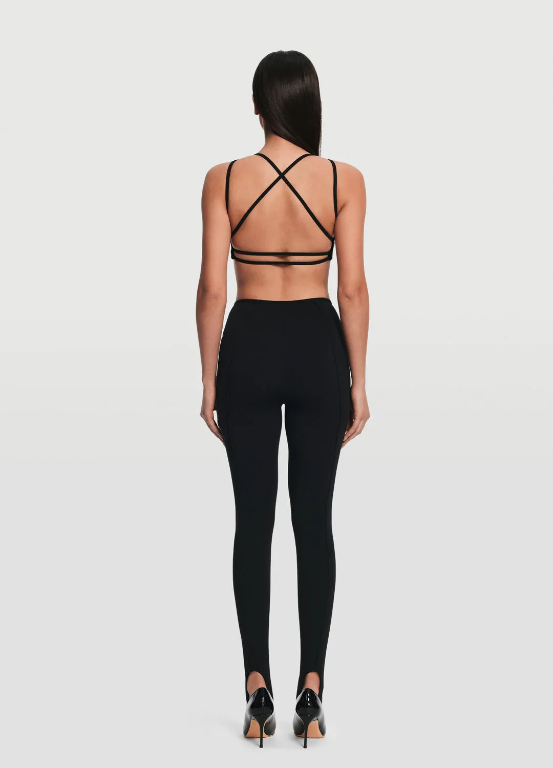 High-Rise Stirrup Leggings Thermal Warm Travel Enthusiast