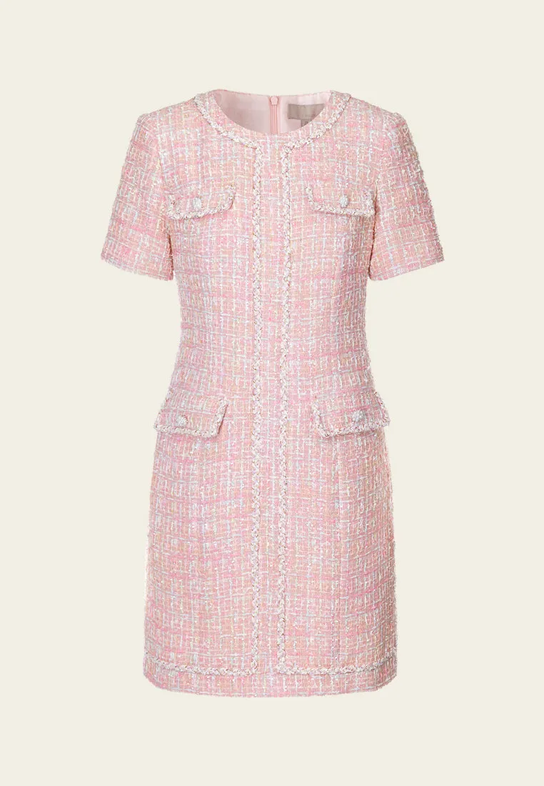 Wave Core AbrasionFreeZone Pastel structured Flap-pocket Dress