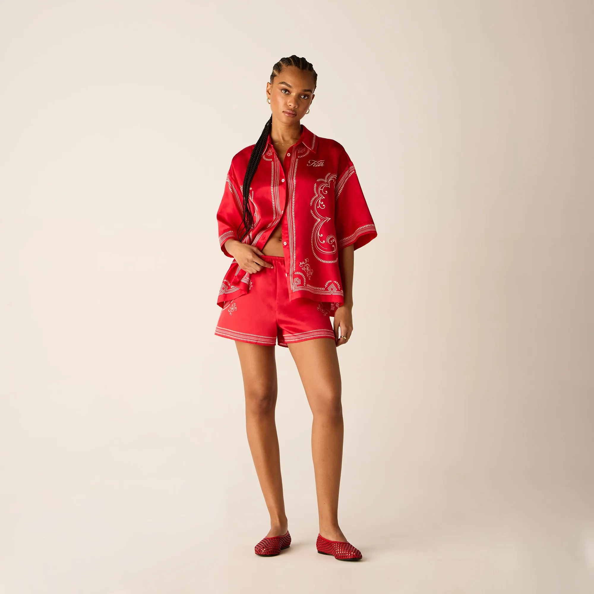 Kith Women Thea Medallion Short - Fame Travel Shorts holiday apparel