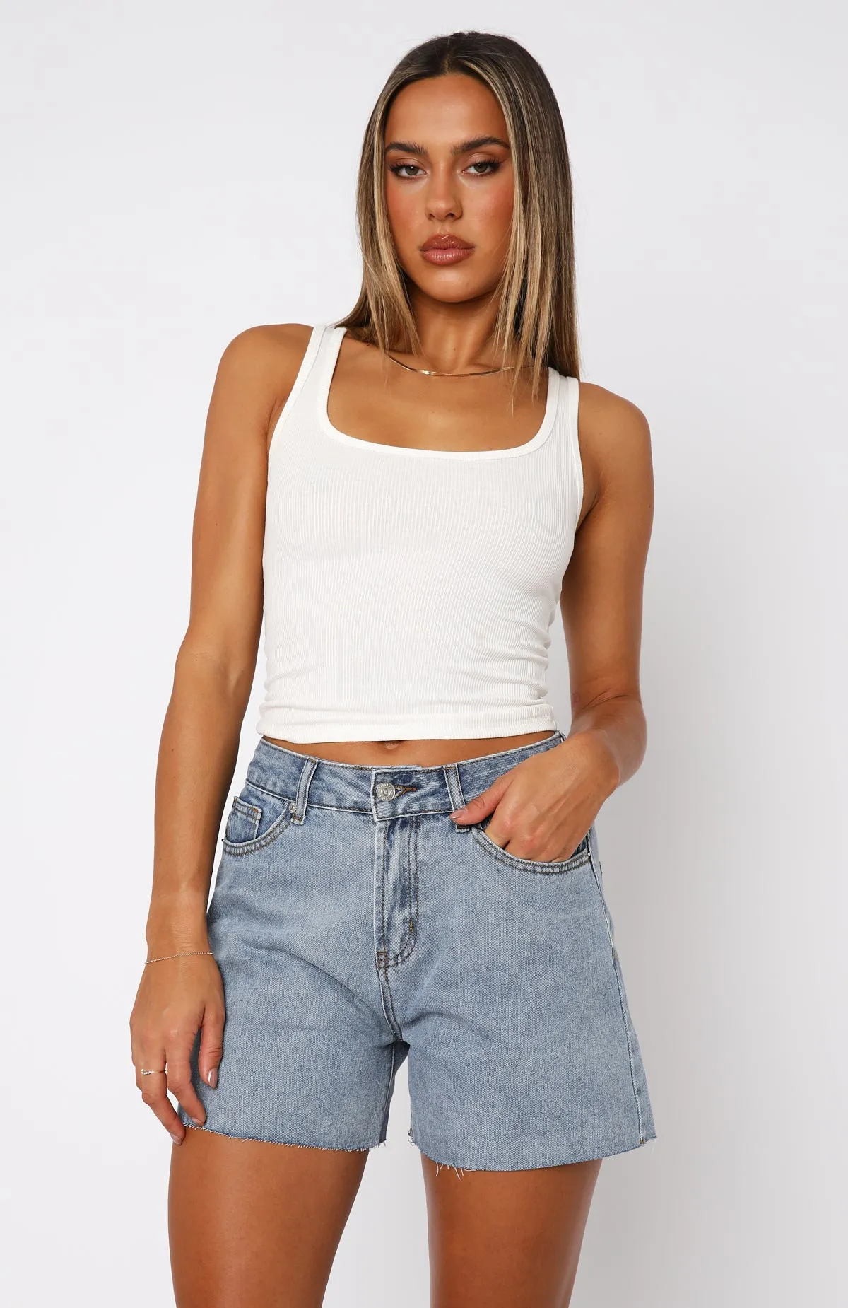 Travel Comfort teen clothing Keep It Brief Denim Shorts Blue