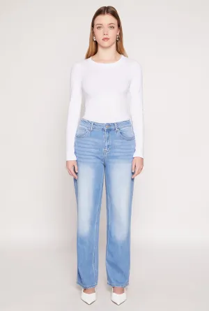WAX Whiskered 5 Pocket Straight Leg Jeans Timeless Cut Function Ready