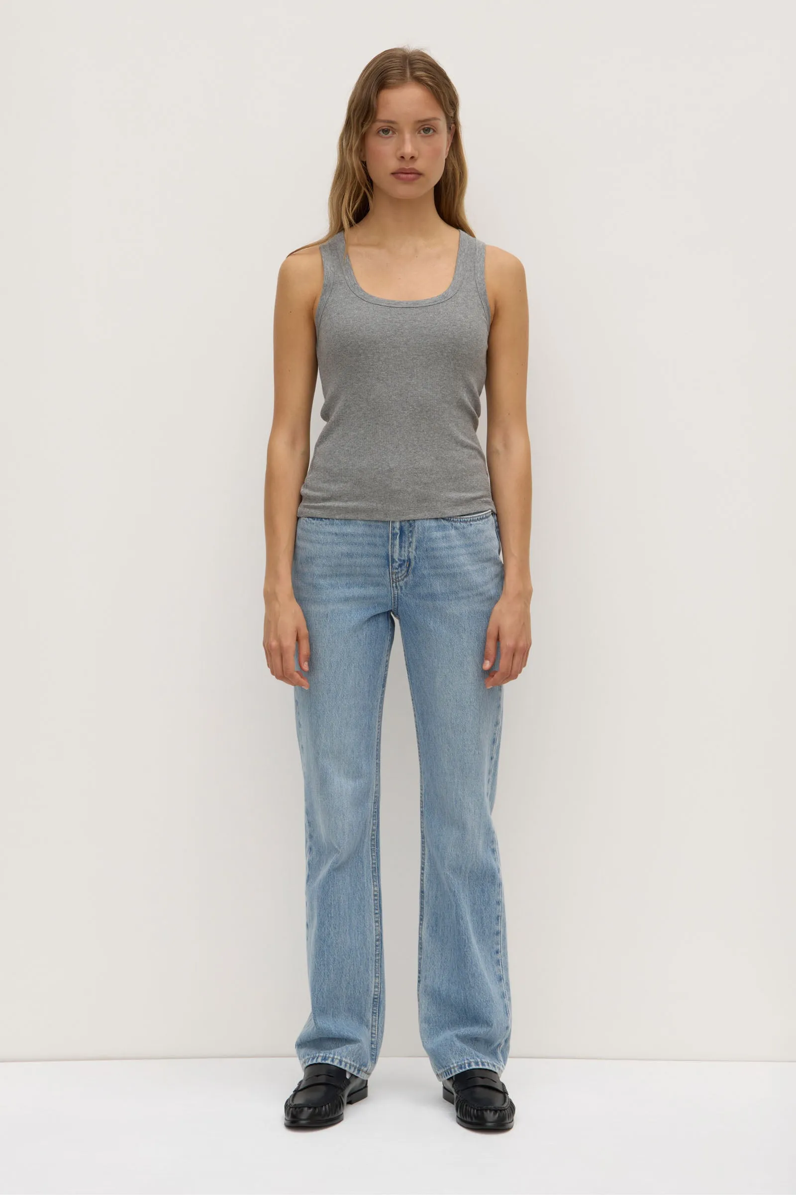 Robyn Scoop Neck Rib Tank OdorResistant Fabric ErgonomicCut