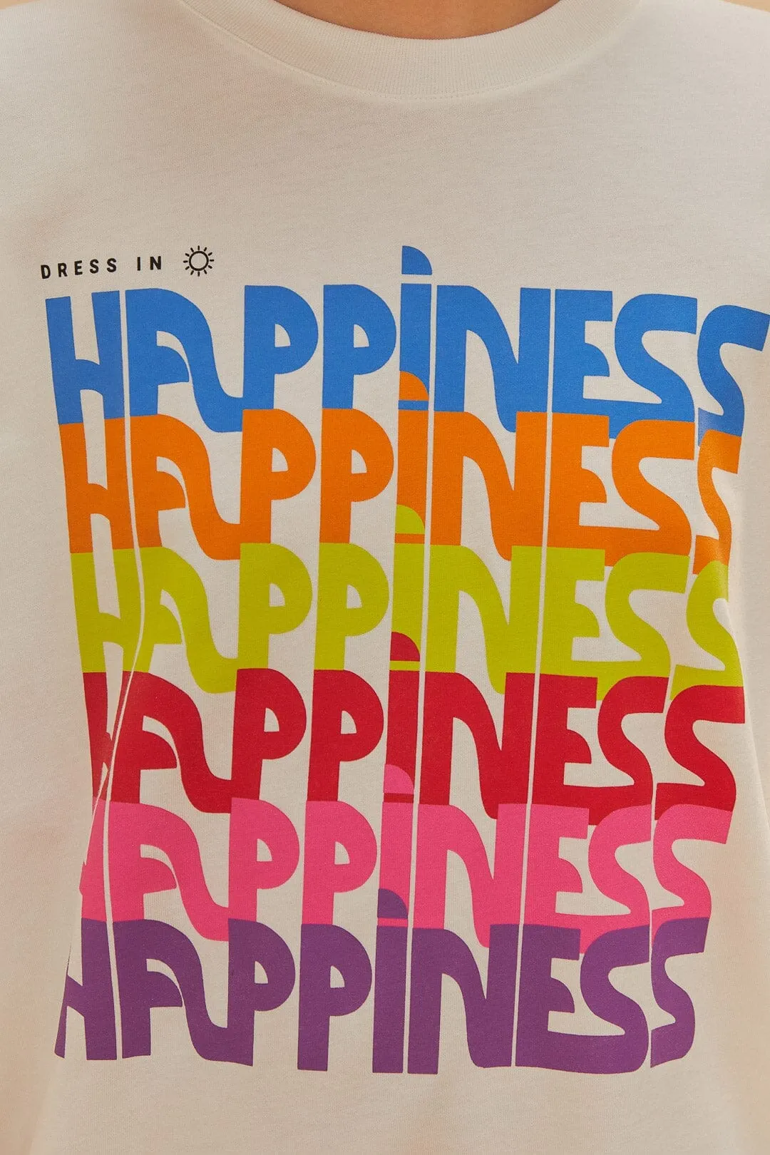 Off-White Dress In Happiness Relaxed T-Shirt Lightweight Construction Park Day