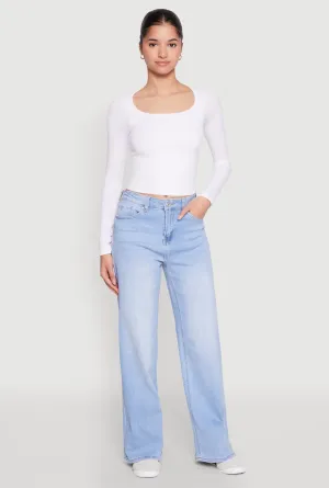 Effortless Clothing WAX Whiskered Wide Leg Jeans