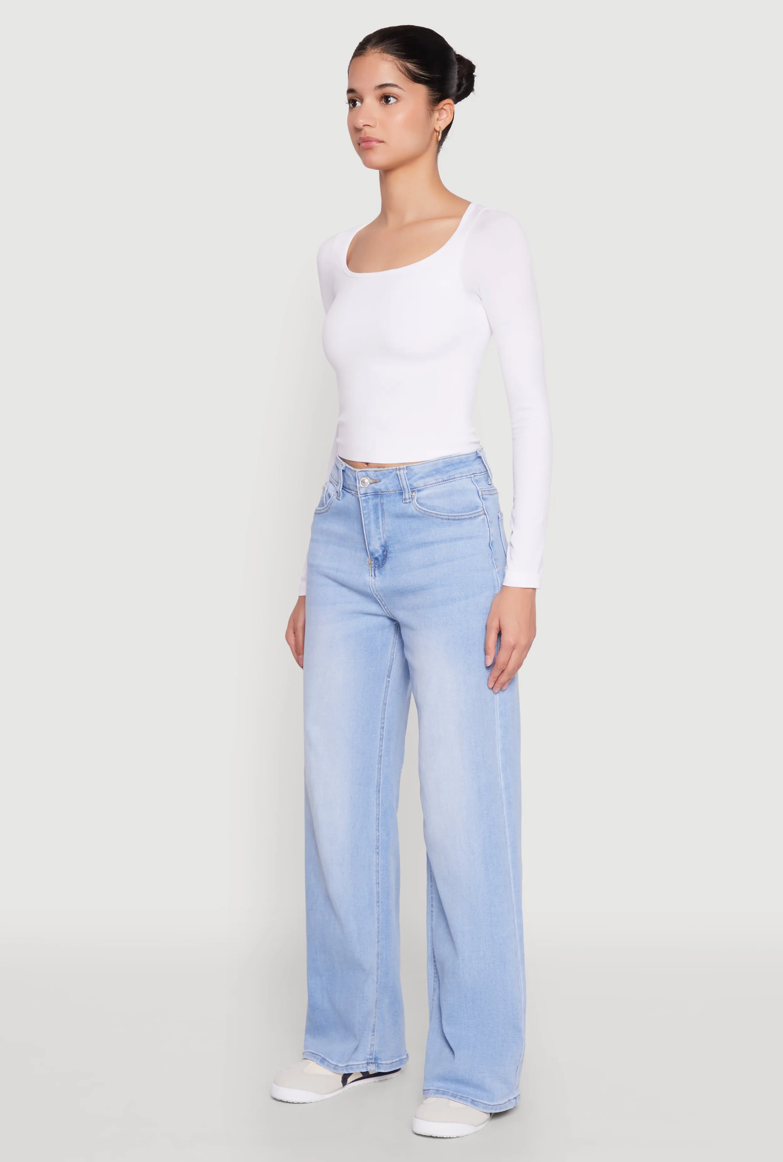 Outdoor Adventure Earthy Quick Wash WAX Whiskered Wide Leg Jeans