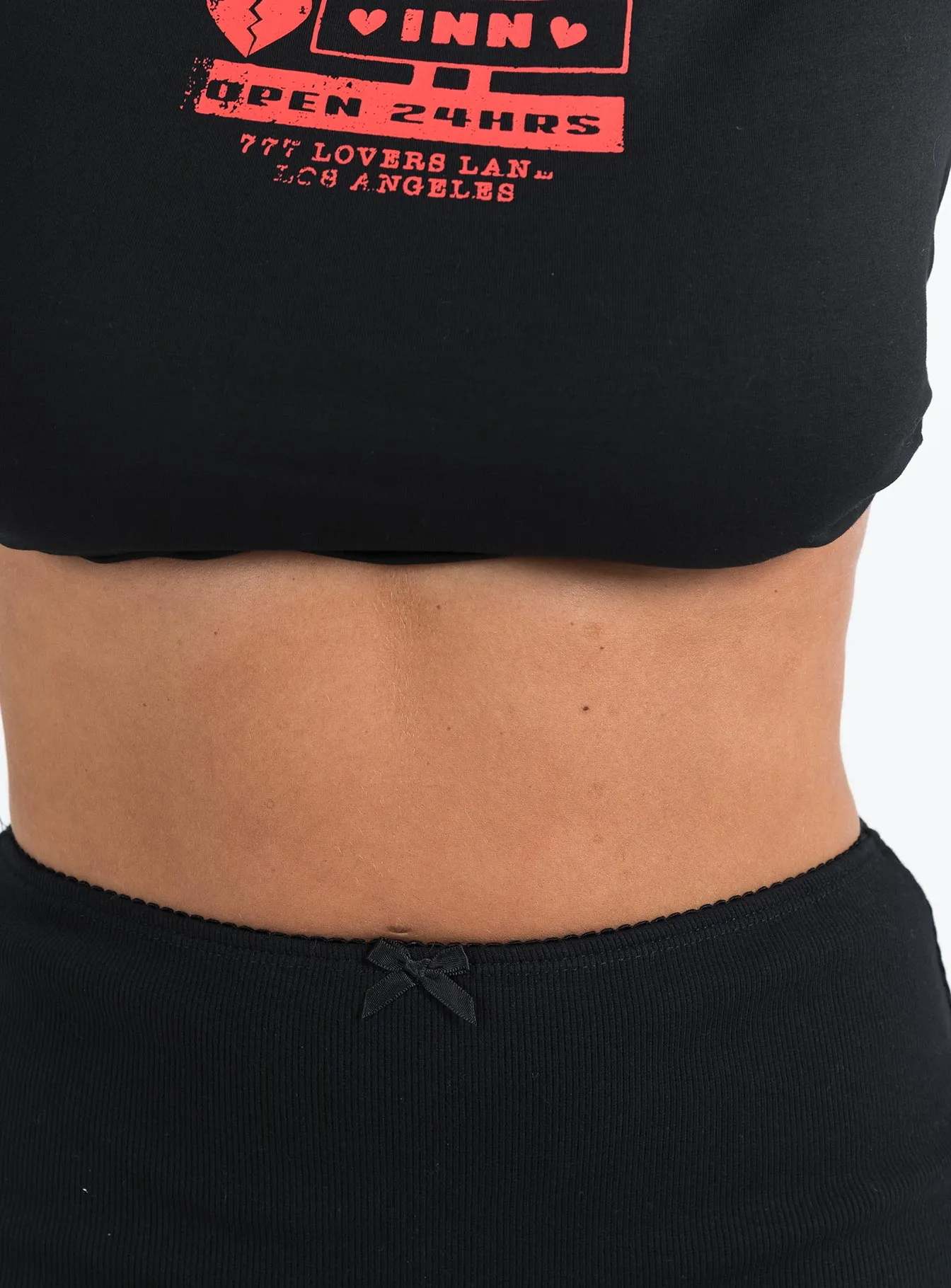 Adjustable Waist Casual Moments Kael Mid Rise Mini Skirt Black