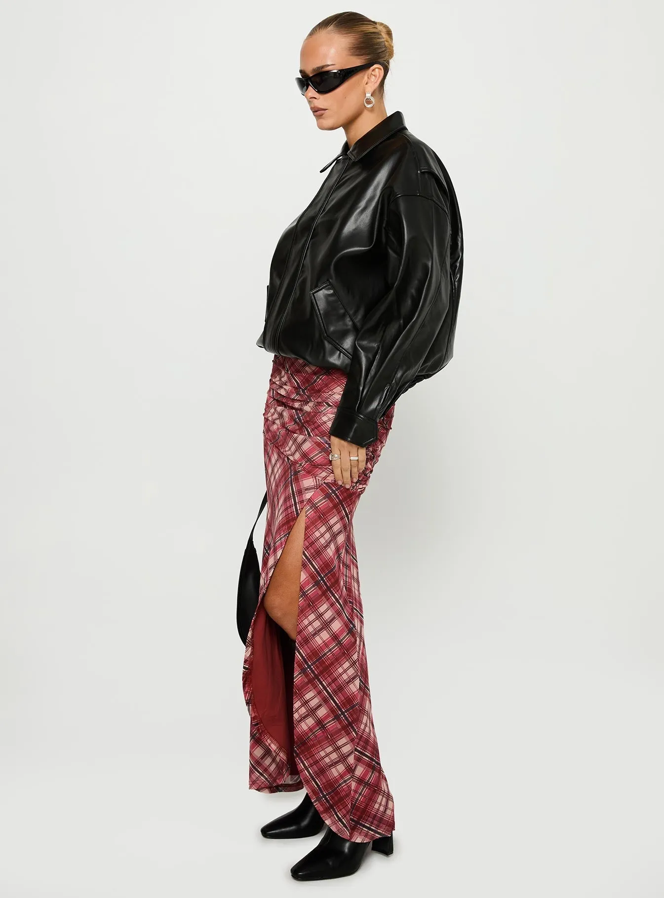natural fiber Cooperi Maxi Skirt Red Multi