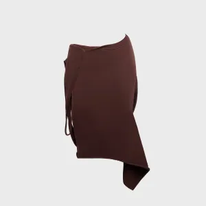 Ottolinger Jersey Pencil Skirt - Dark Brown Wash Classic Appeal