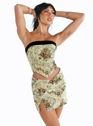 Cazale Mini Skirt Tapestry Senior Style