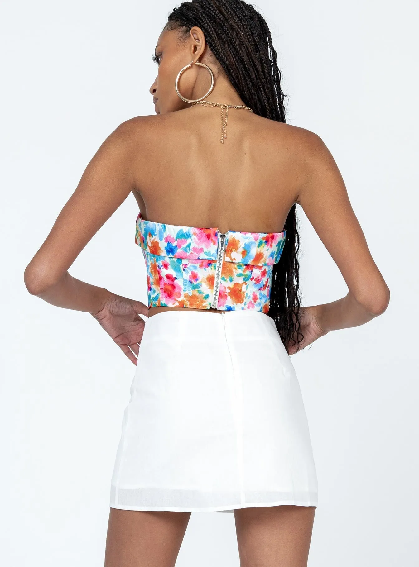 Style Moment Kariss Mini Skirt White