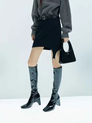 Asymmetric Mini Skirt Light Comfort Neat Mood