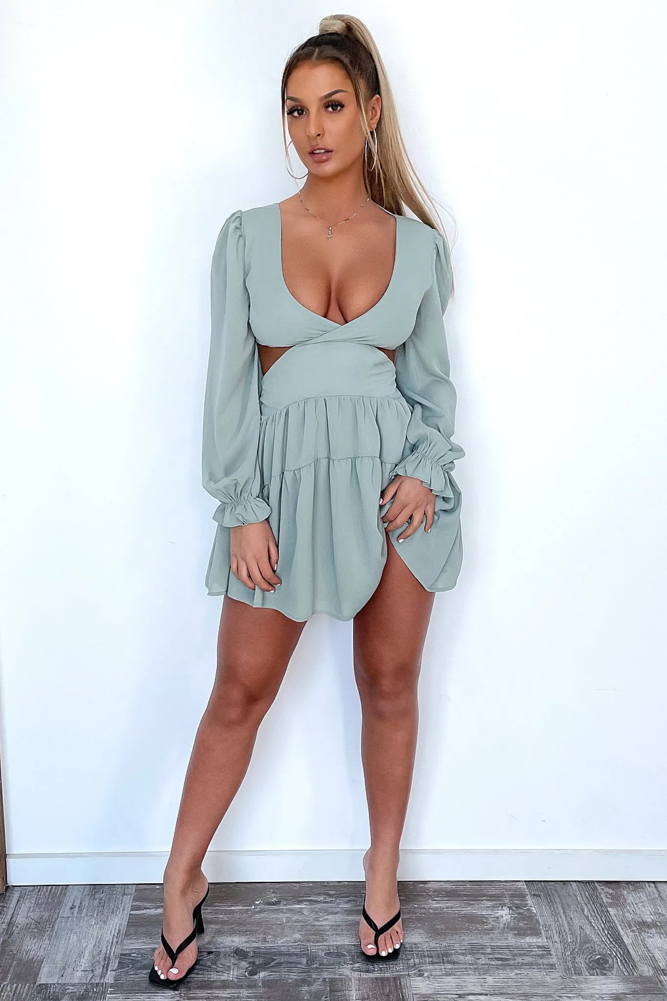High Light Avalon Dress - Sage