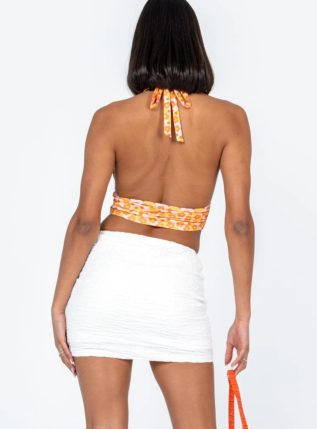 Key Feature Kiarne Mini Skirt White