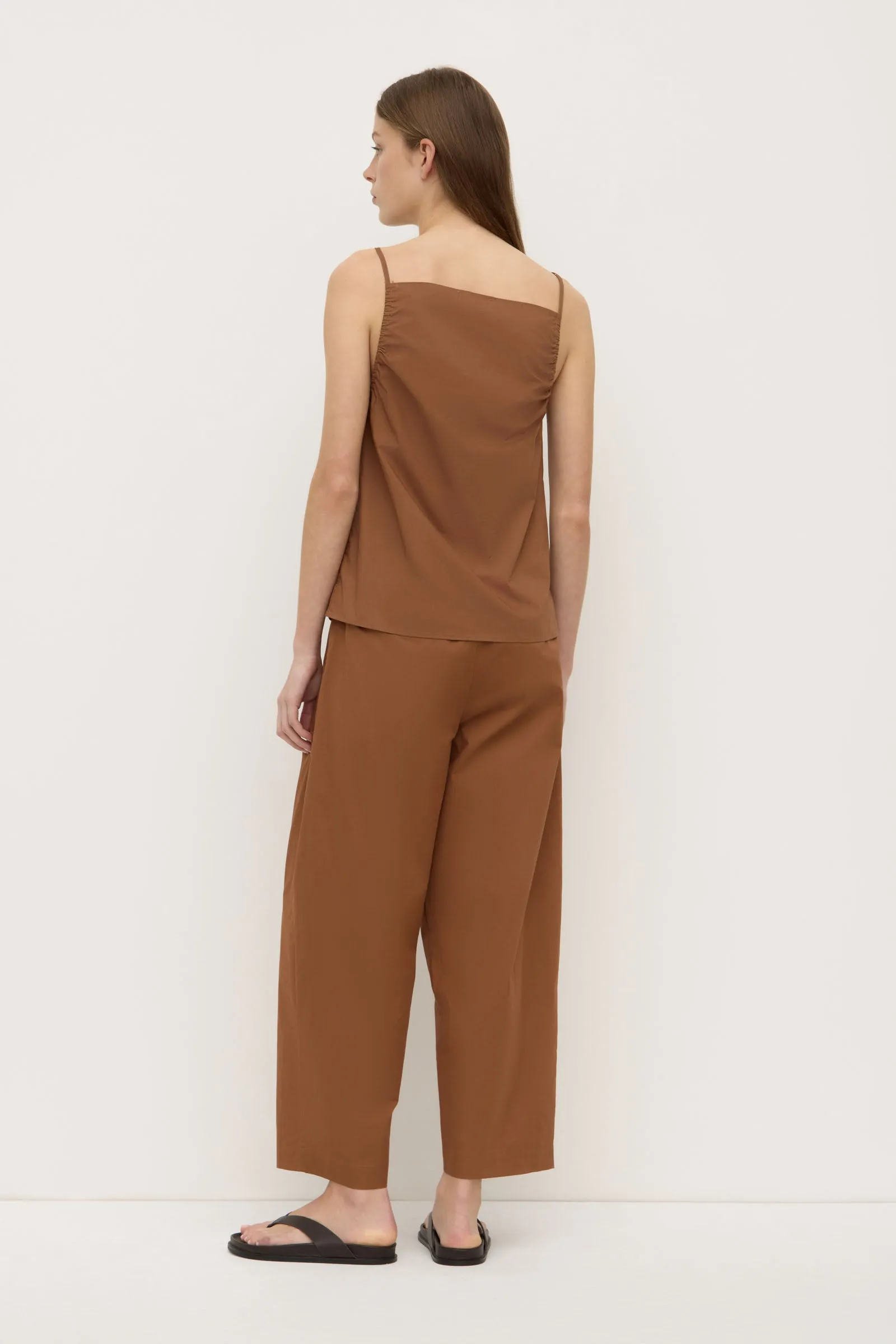 Placket Closure Annie Poplin Tank