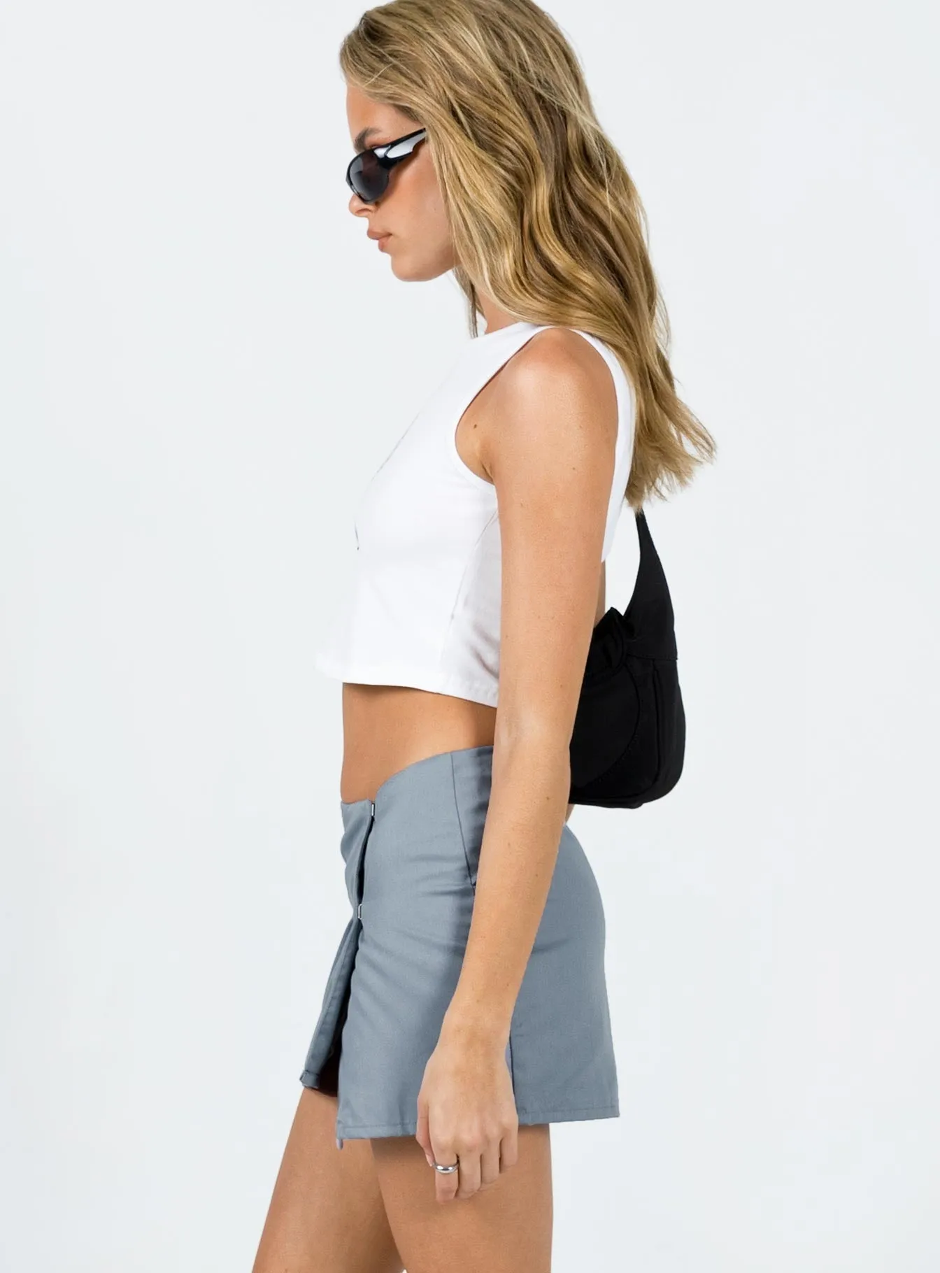 Motel Rhory Skirt Light Grey Mall Brand Look