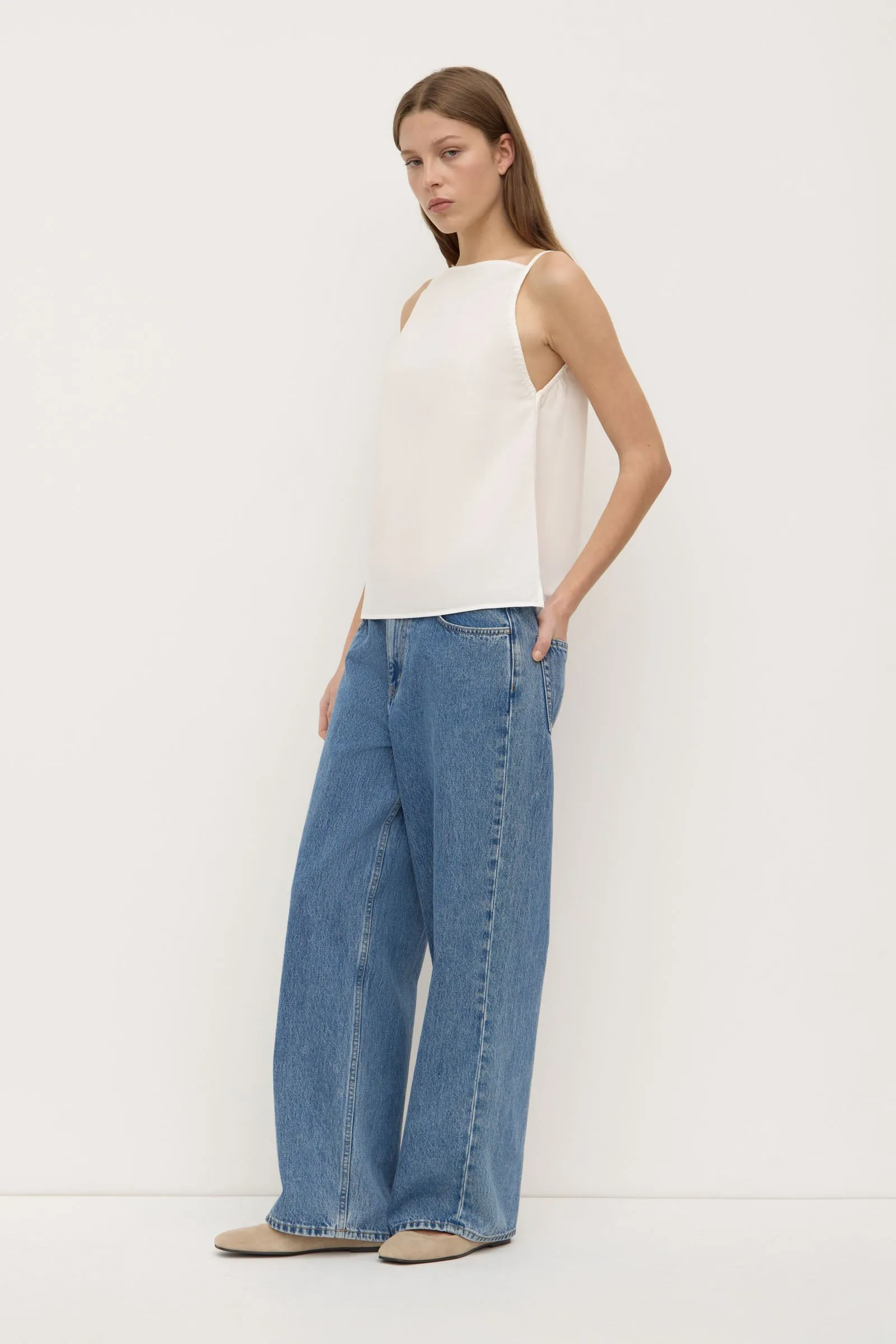 HighDurabilityClothing WrinkleFreeFabric Annie Poplin Tank