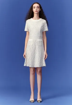 HygroscopicFiber Diamond Line Lurex Lace Dress