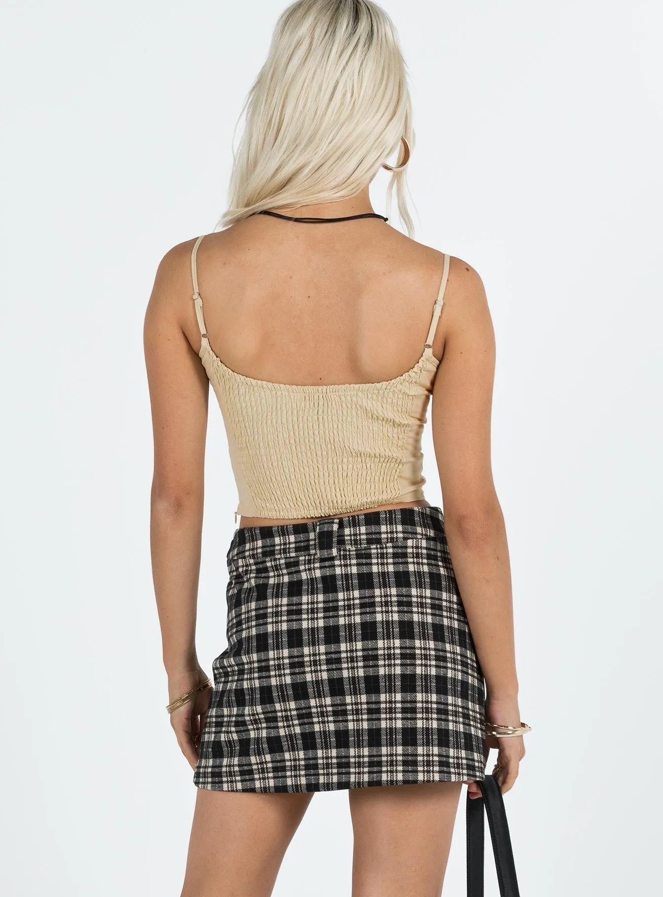 Versatile Fit Soft Combo October Mini Skirt Black / Grey
