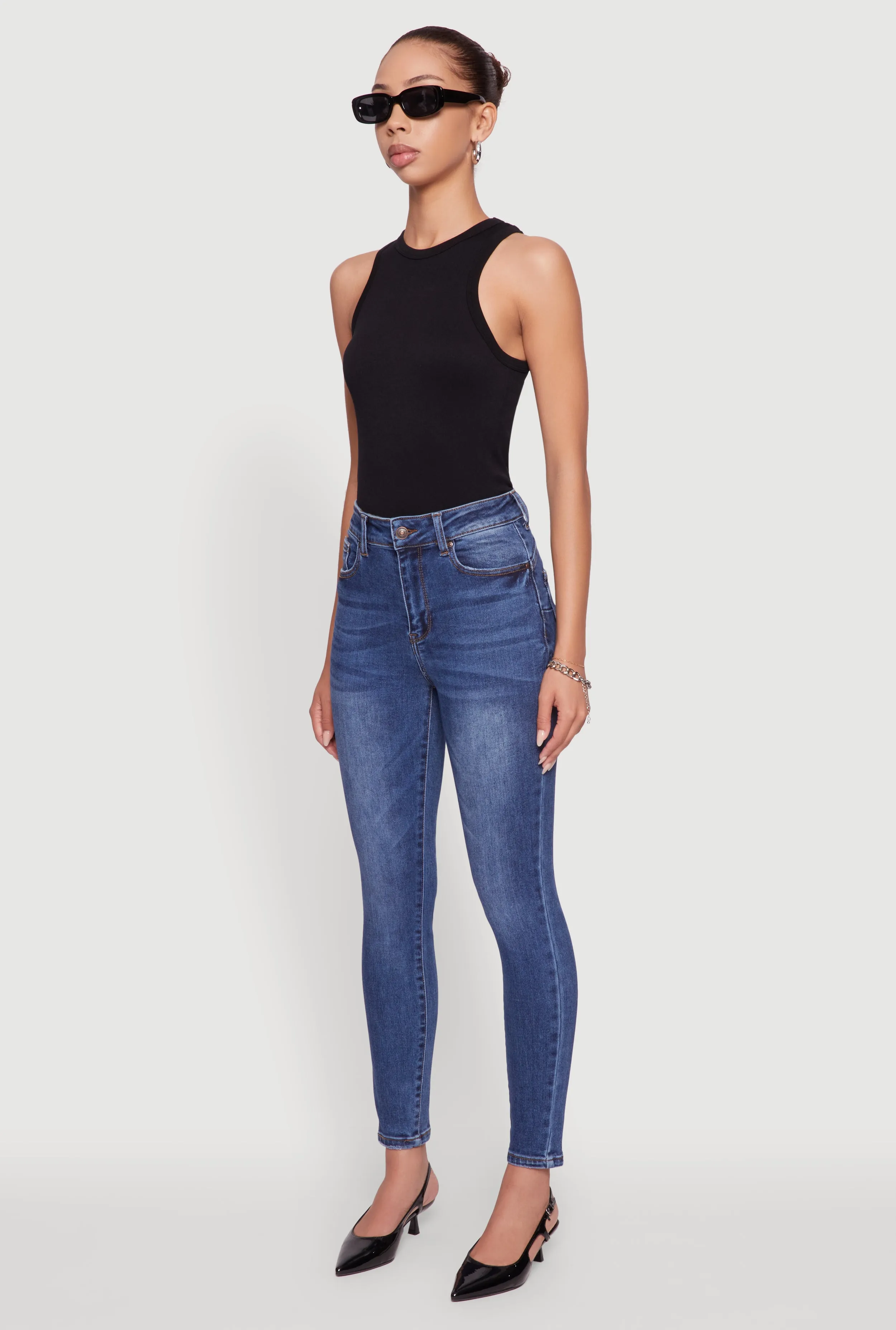 Smart Casual Spring Mood Formal WAX Push Up High Rise Skinny Jeans