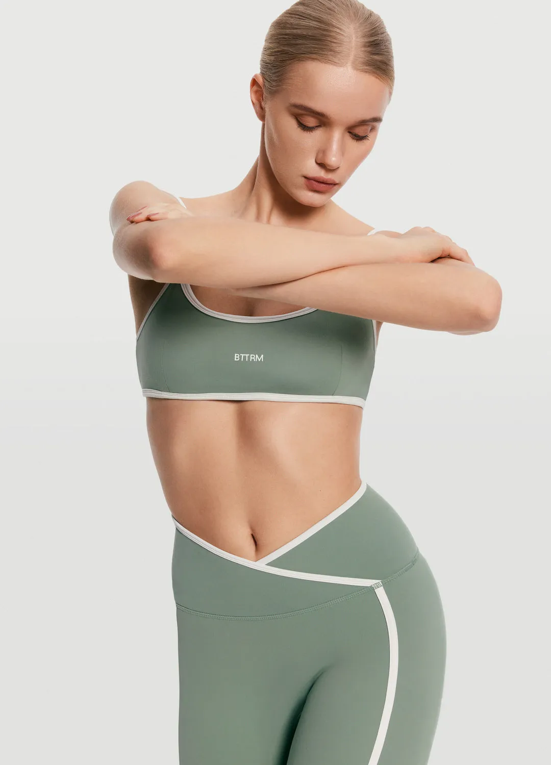 Crossover Waist Leggings Plus Size Dance Studio Comfort Seeker Morning Stretch