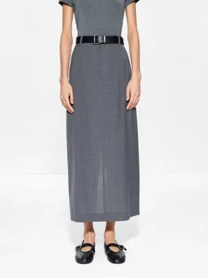 Straight Cut Back Slit Skirt Gentle Wear