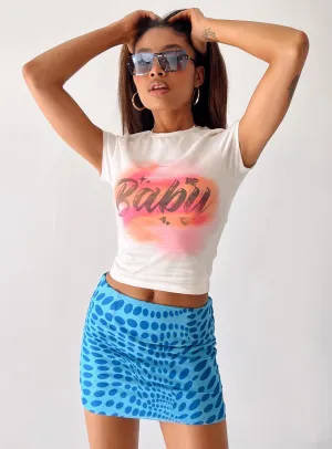 Subtle Mood quick dry Forbidden Mini Skirt Blue