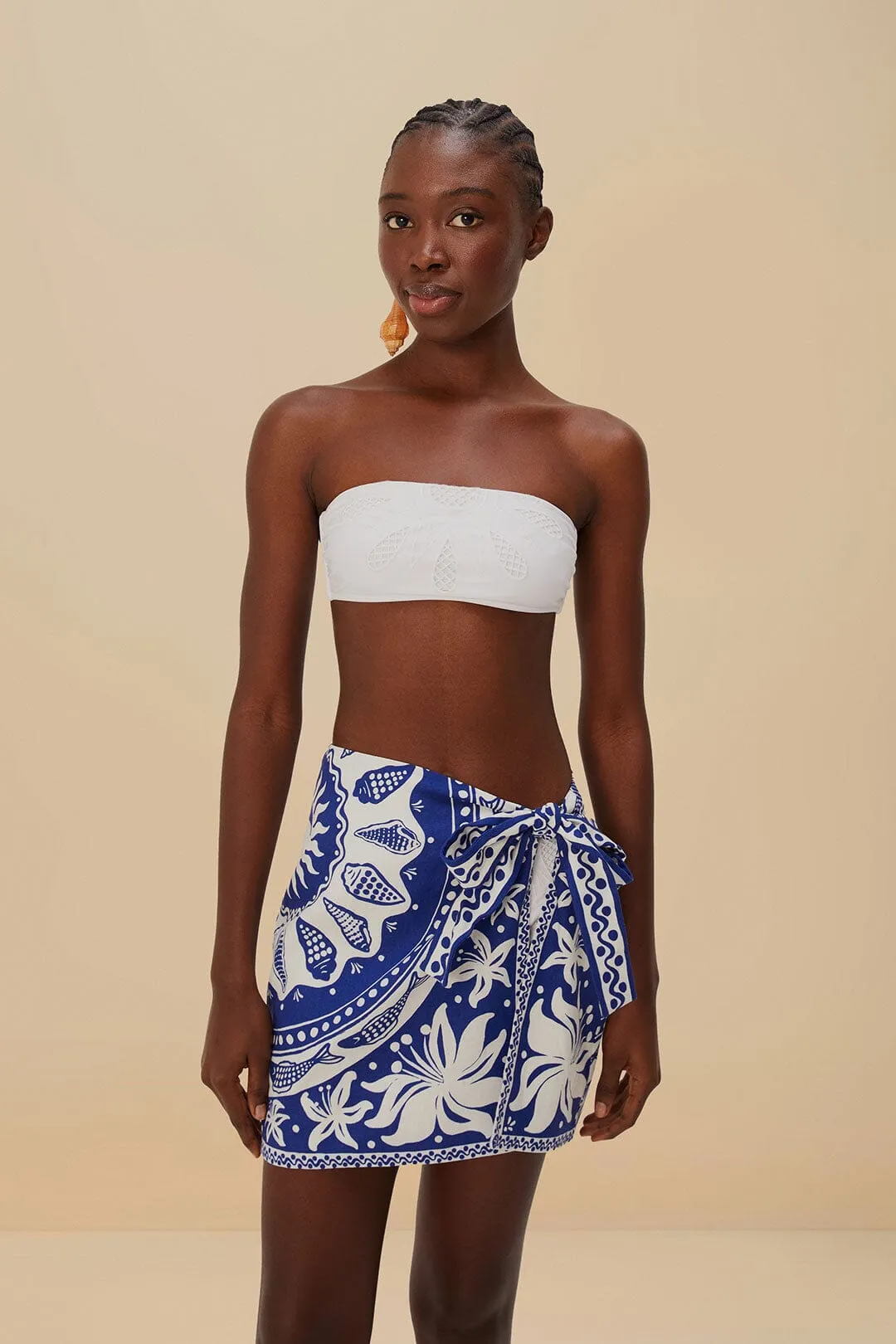 Off-White Ocean Scarf LENZING? ECOVERO? Euroflax? Mini Skirt Fresh Look