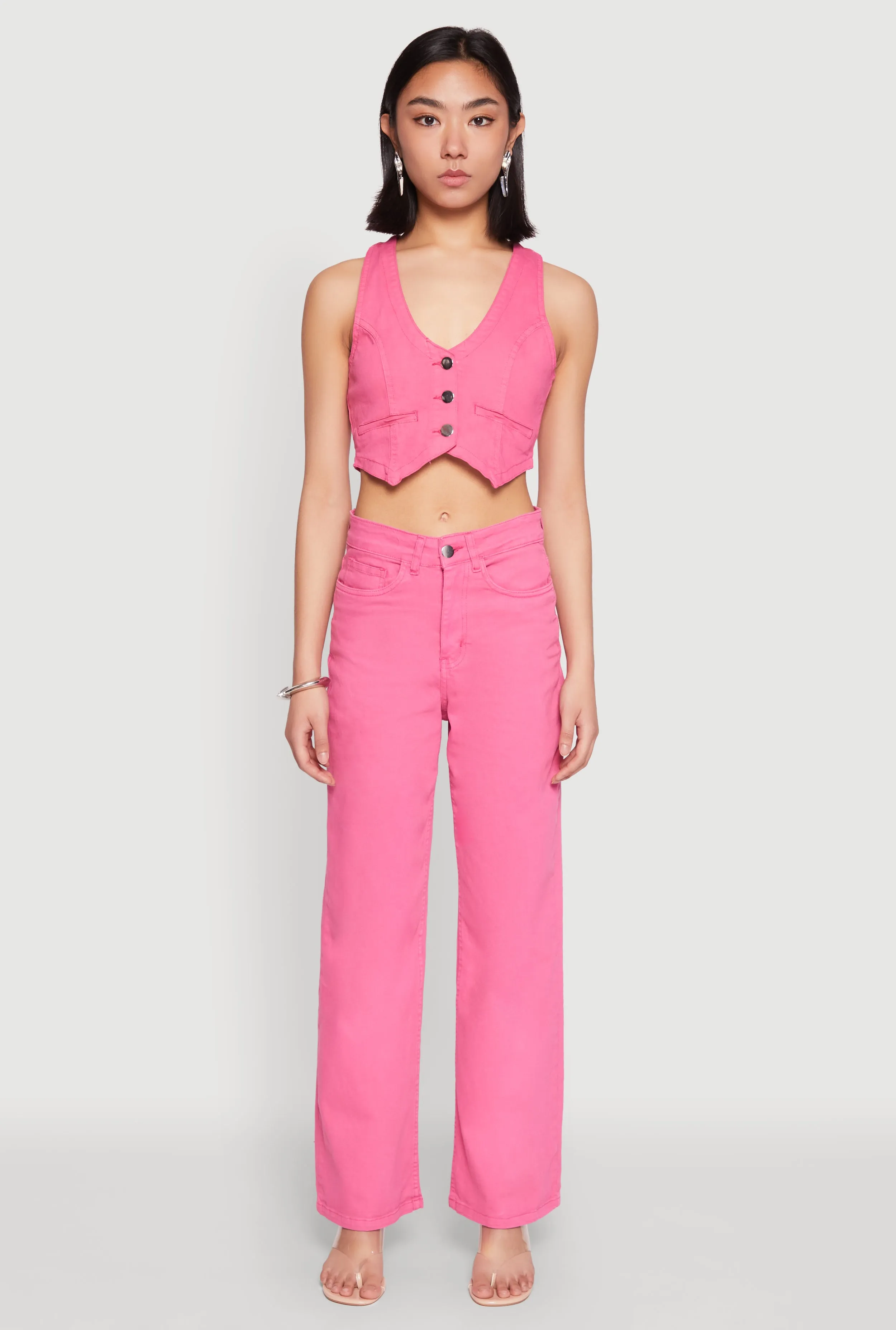 Stylish Vibrant Beach Day Modern Spoon Jeans Straight Leg Jeans