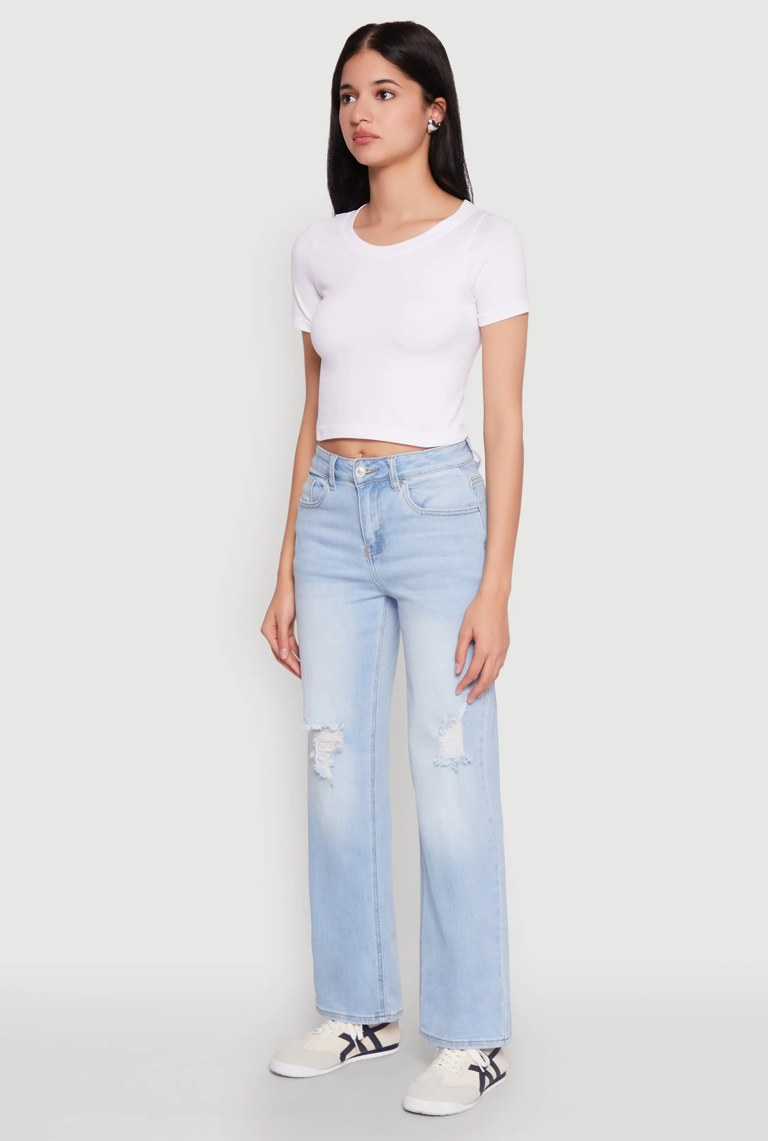 Strong Stitch WAX Whiskered Ombre Distressed Jeans