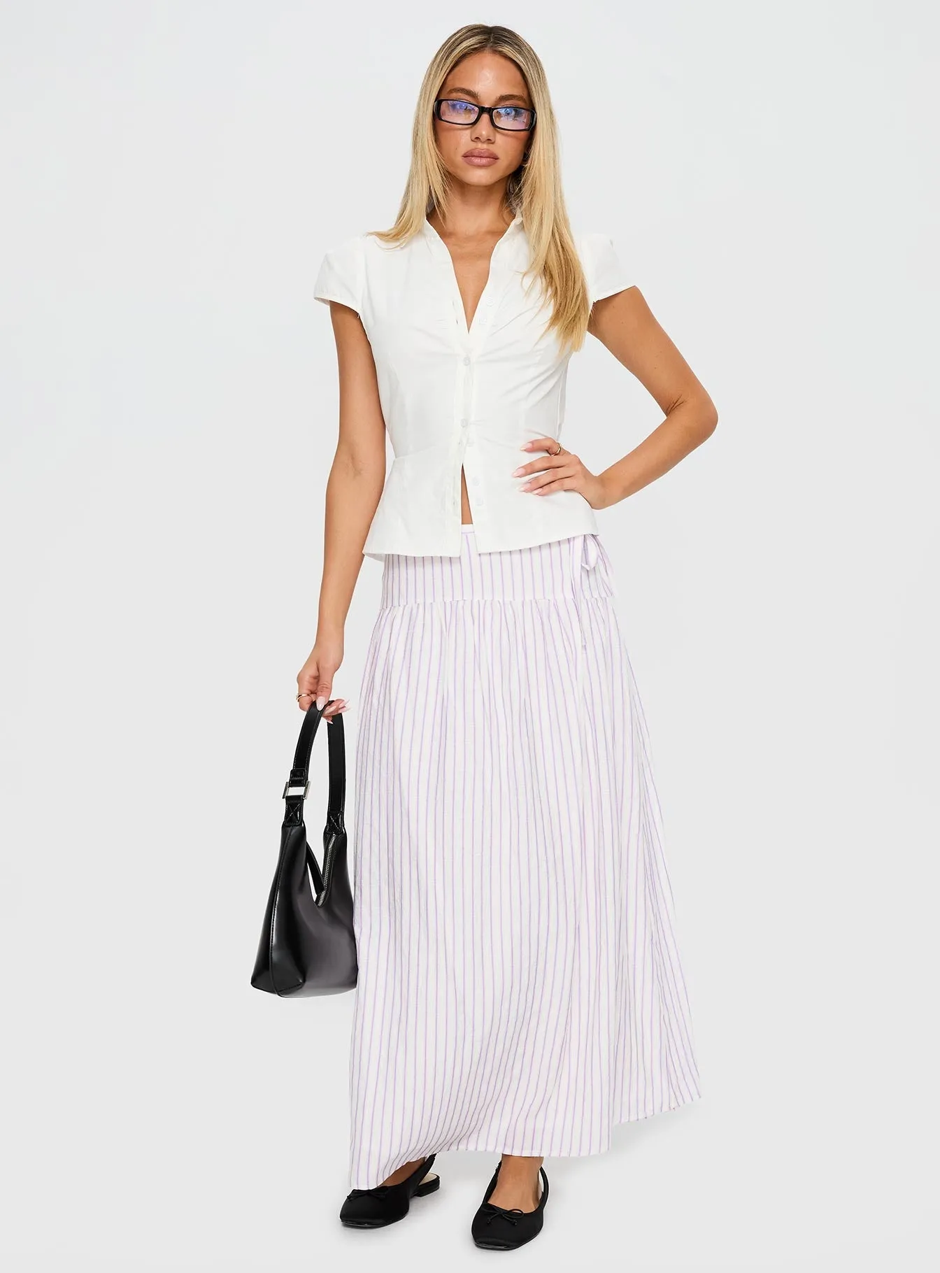 Gentle Wear Antheia Maxi Skirt White Multi