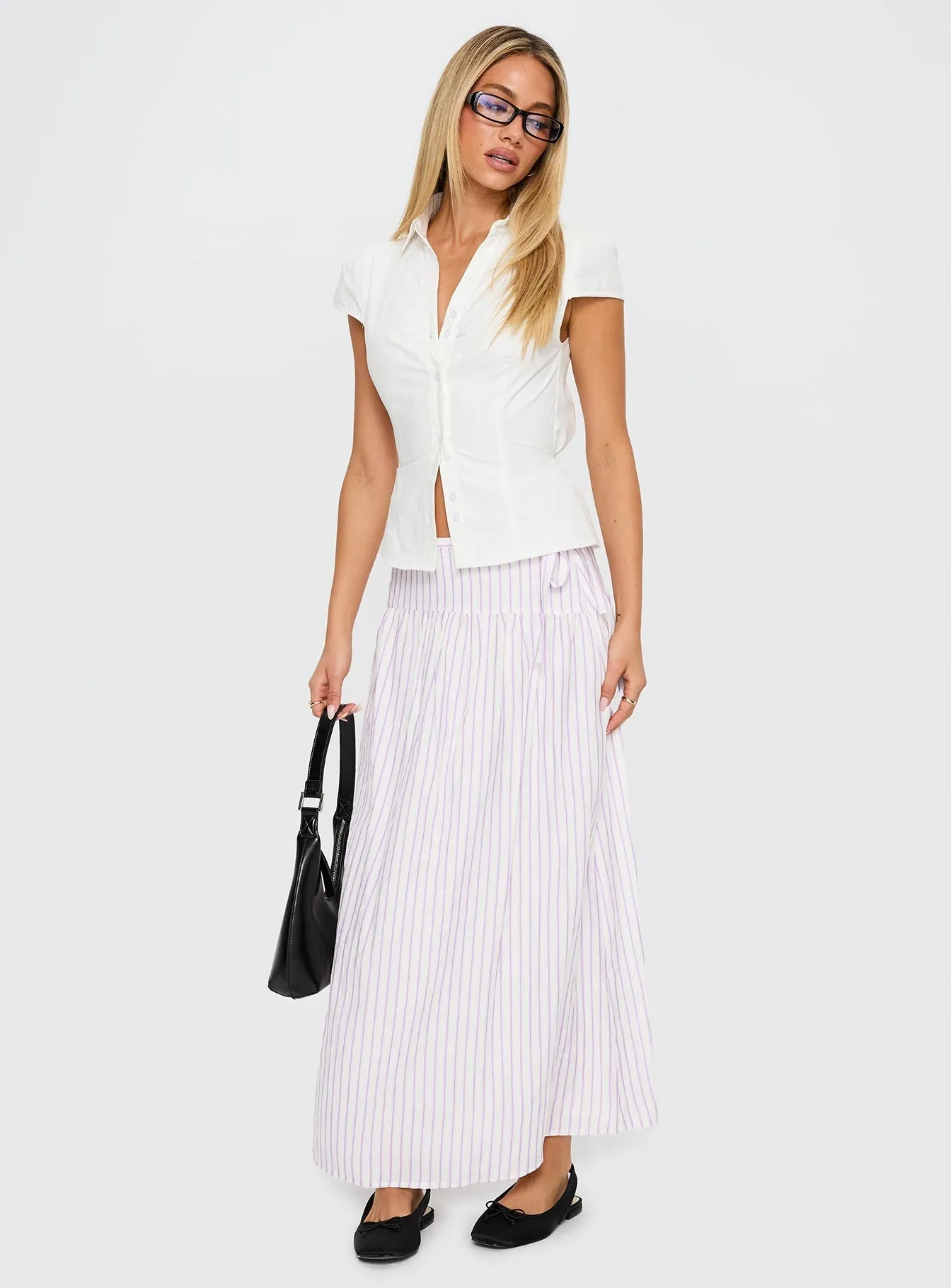 Modern Combo Antheia Maxi Skirt White Multi